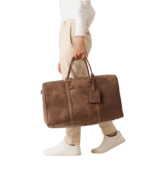 Vintage Tan Brown Leather Duffle Bag - Darri - Image 9