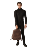 The Philos Vintage Tan Leather Backpack - Image 3