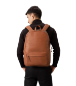The Philos Brown Leather Backpack - Image 2