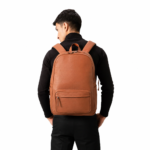 The Philos Brown Leather Backpack - Image 2