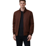 Morrison Brown Canvas Bomber Jacket