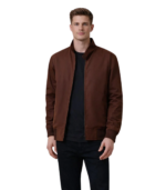 Morrison Brown Canvas Bomber Jacket