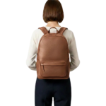 The Philos Brown Leather Backpack
