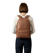 The Philos Brown Leather Backpack