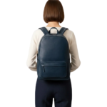 The Philos Midnight Blue Leather Backpack