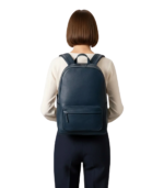 The Philos Midnight Blue Leather Backpack