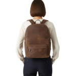 The Philos Vintage Tan Leather Backpack