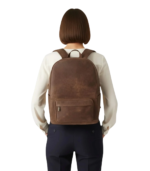 The Philos Vintage Tan Leather Backpack