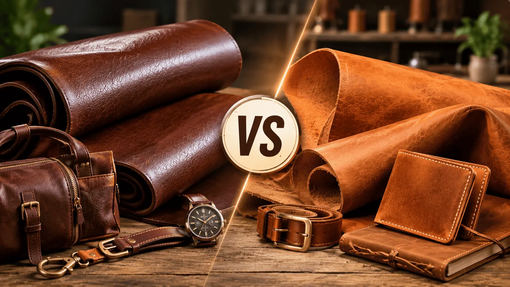 Chrome Tanned vs Vegetable Tanned Leather