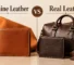 Genuine Leather vs Real Leather