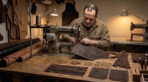 Stitching and Assembling the Leather Apron