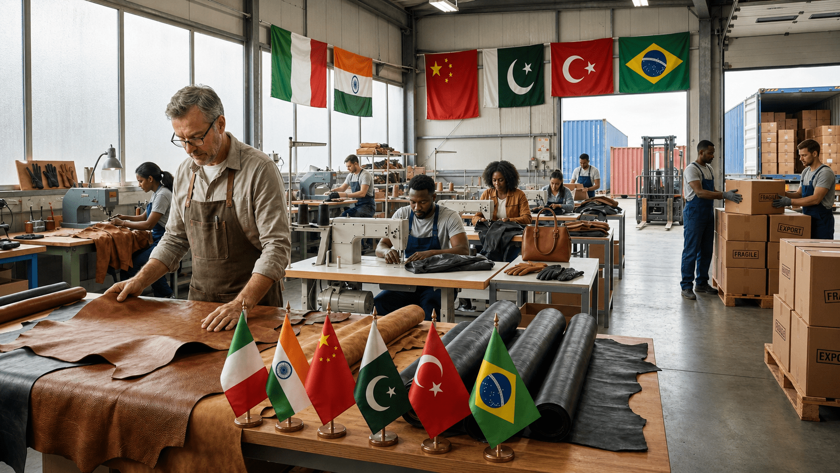 top leather producing & exporting countries