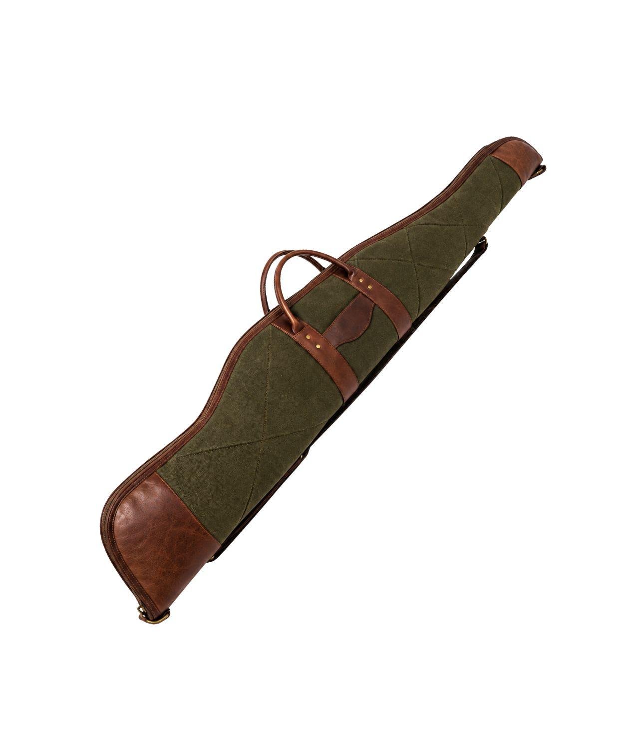 1 Heavy-Duty Canvas & Hunting Leather Rifle Case - Image 1