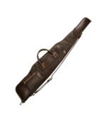 Classic Brown Leather Rifle Case – Handcrafted Padded Sleeve