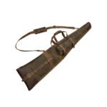 Hand-Sewn Waxed Canvas & Leather Rifle Case | Padded Hunting Sleeve