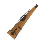 Distressed Brown Leather Rifle Case with Solid Brass Hardware
