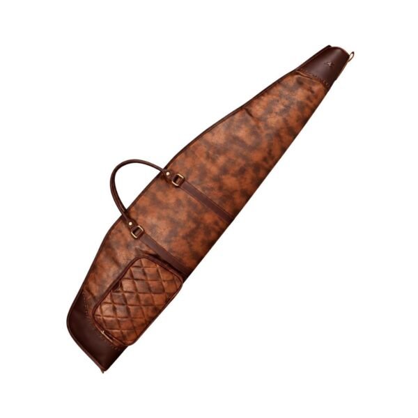 Full-Grain Leather Rifle Case | Premium Padded Hunting Sleeve