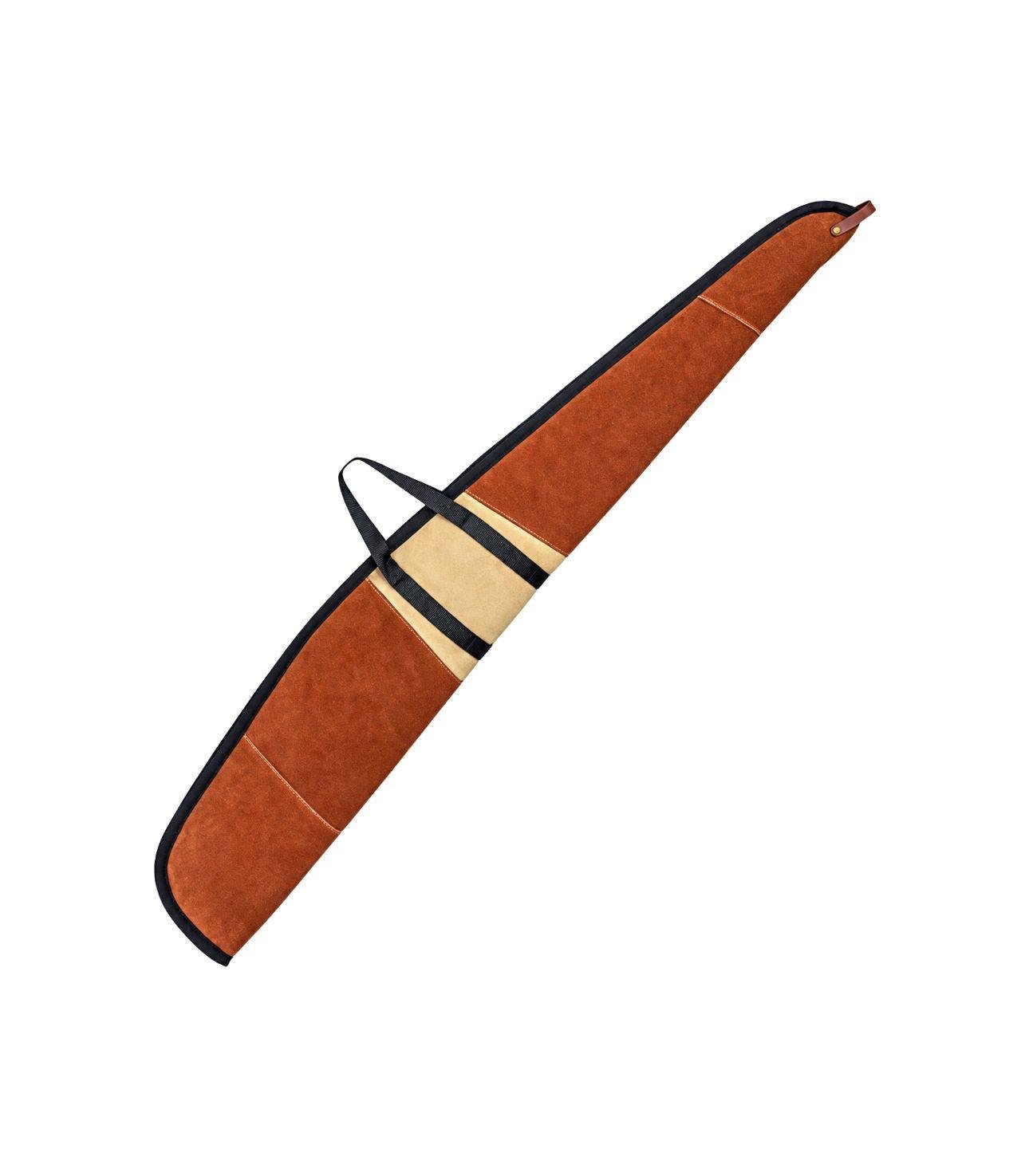 1-3 Suede Leather Shotgun Case – Premium Padded Hunting Sleeve - Image 1