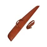 Handcrafted Leather Clay Shotgun Case – Padded Hunting Sleeve
