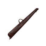 Distressed Brown Leather Shotgun Case | Handmade Hunting Slip