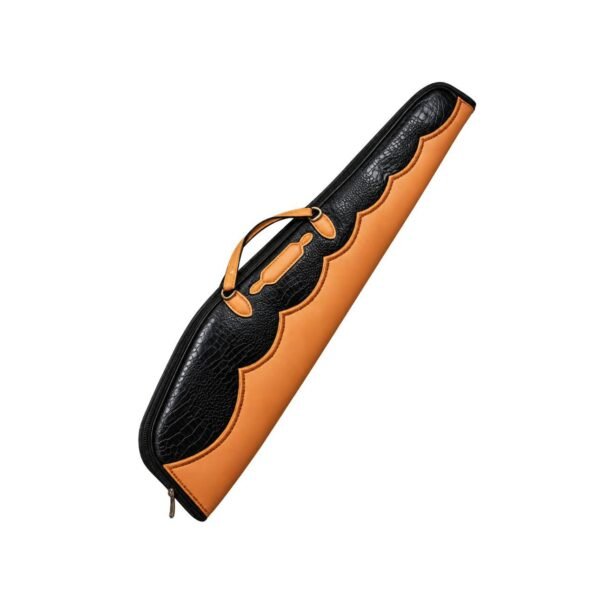 Embossed Elephant Print Leather Rifle Case – Padded Hunting Sleeve