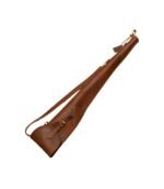 Slim-Fit Leather Shotgun Case with Brass Hardware – Hunting Sleeve
