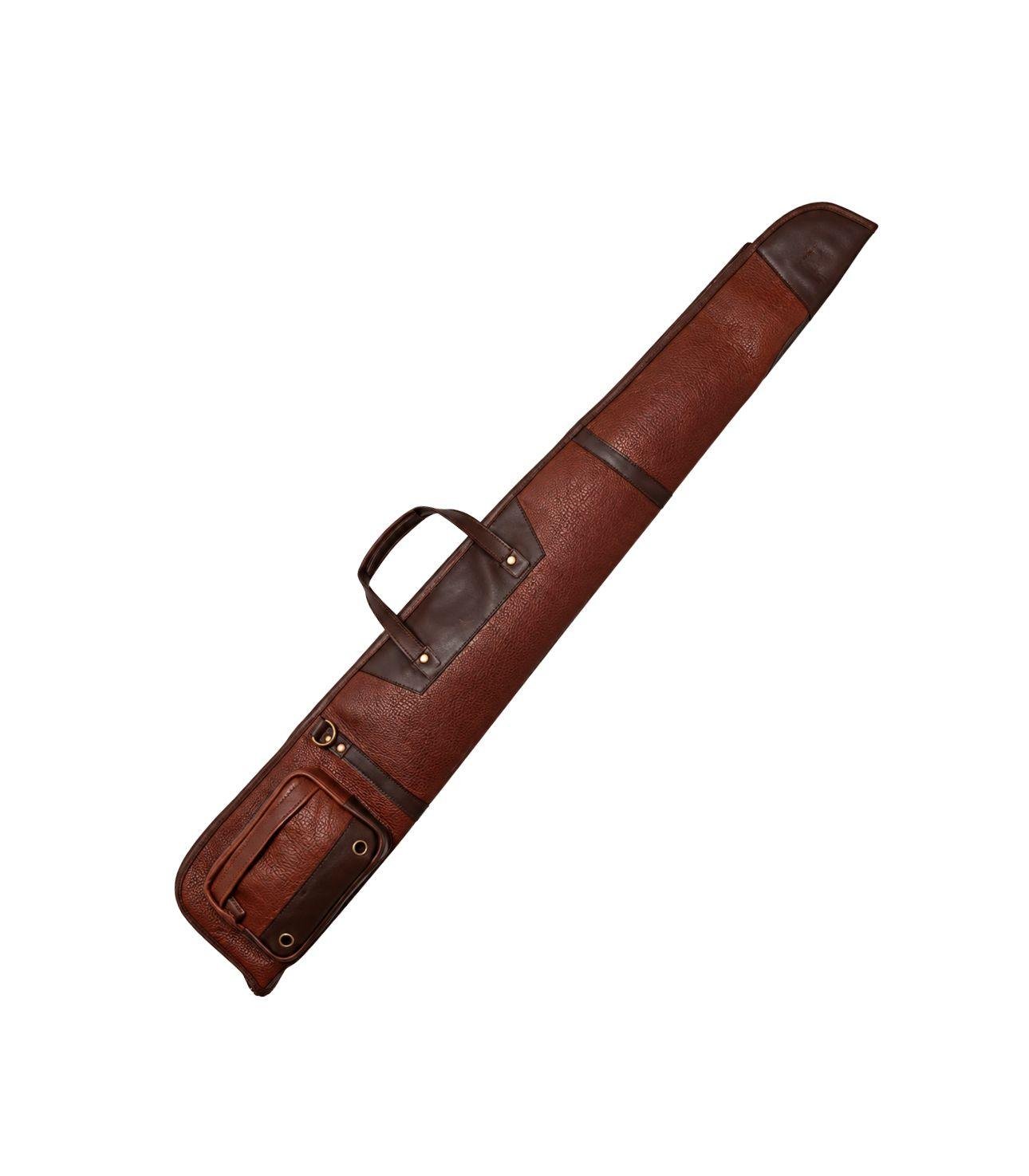 1-5 Double-Wrap Saddle Leather Shotgun Case | Heavy-Duty Design - Image 1