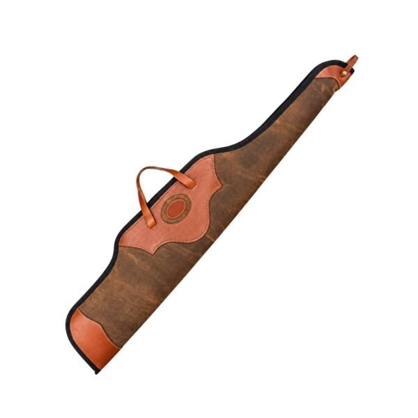 Premium Leather Scoped Rifle Case – Soft Padded Hunting Sleeve