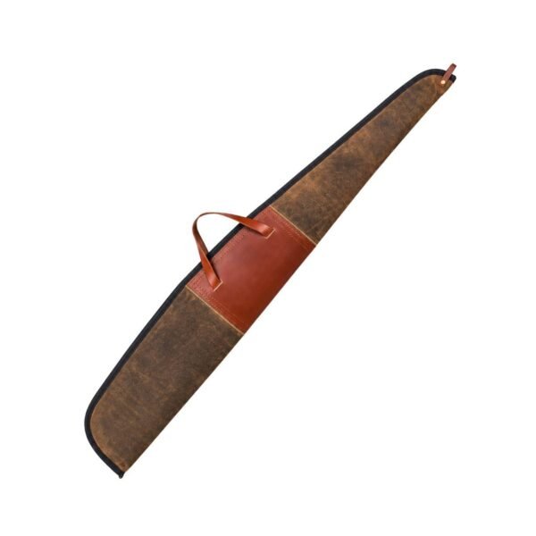 Saddle Leather Shotgun Case – Handcrafted Padded Hunting Sleeve