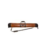 Brown Leather Shotgun Slip Case with YKK Zipper - Image 2