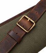 Canvas & Leather Scoped Takedown Rifle Case – Padded Hunting Sleeve - Image 3