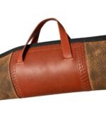 Saddle Leather Shotgun Case – Handcrafted Padded Hunting Sleeve - Image 3