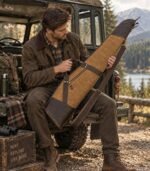 Waxed Canvas Leather Rifle Case – Padded Hunting Gun Sleeve - Image 4