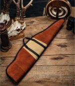 Suede Leather Rifle Case | Fleece-Lined Padded Hunting Sleeve - Image 3