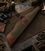 Heavy-Duty Canvas & Hunting Leather Rifle Case - Image 4