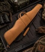 Handcrafted Full-Grain Leather Rifle Case | Padded Hunting Sleeve - Image 4