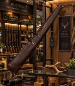 Distressed Brown Leather Shotgun Case | Handmade Hunting Slip - Image 5
