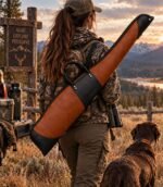 Bison Leather Rifle Case with Weatherproof Zippers - Image 5