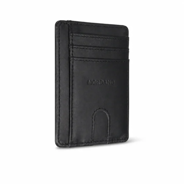 Mordano Genuine Leather Card Holder | Slim RFID Blocking Business Credit Case