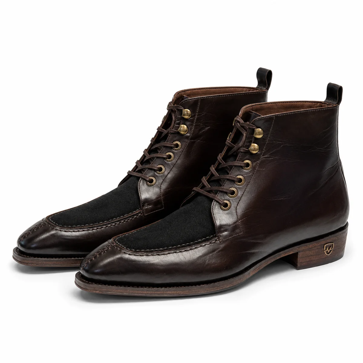 ChatGPT_Image_Jul_8_2026_01_37_56_AM_5 Brown leather and black fabric lace-up boots with cap toes