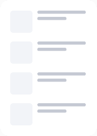 Four rows of gray placeholder rectangles and lines on a white background